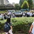 遮熱性舗装 試走会開催されました。