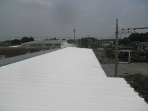 遮熱塗料ミラクール施工のお客様の声・日工精機株式会社様（施工完了後）