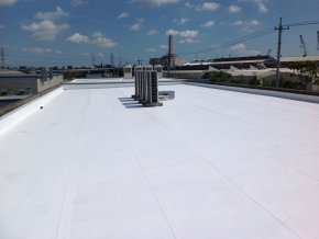 遮熱塗料ミラクール施工のお客様の声・住友ナコマテイアルハンドリング様（施工後）